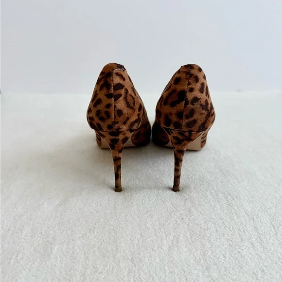 Steve Madden Leopard Print Pointed Toe Stiletto Pumps Size 6 - Picture 6 of 10